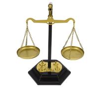 DOITOOL Metal Tabletop Balance Scale Decorative Ornament Farmhouse Style Metal Justice Scale Centerpiece for Home and Office Décor