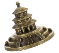 DOITOOL Metal Temple of Heaven Sculpture Chinese Ancient Architecture Model Decorative Figurine for Home Office Bar Hotel Desktop Feng Shui Ornament