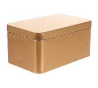 DOITOOL Metal Tin Tea Caddy Set 6-Pack Rectangular Tea Storage Boxes 5.1 X 3.1 X 2.4 Inch with Lid for Loose Leaf Organizer and Home Storage