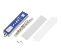 DOITOOL Mezuzah with Hebrew Text and Holy Scroll Traditional Jewish Doorpost Blessing Plaque Elegant Religious Wall Decor for Home Office and Hanukkah Cultural Ornament with Divine Words