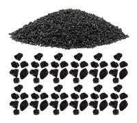 DOITOOL Microlandscape Basalt Gravel Stones Black 50G Pack for Sand Table Railway Layouts and Aquarium Decoration Scenes