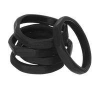 DOITOOL Microphone Non-slip Plastic 5pcs Black Mic Protection Accessory Anti-roll Protection Rings for Microphone Protectors Suitable for Family Singing and Stage Performance