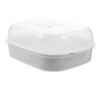 DOITOOL Microwave Steamer with Lid, Microwave Vegetable Steamer for Cooking Vegetables Dim Sum Dumplings Buns Chicken Fish Veggie（Random Color)