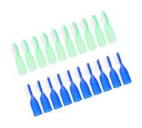 DOITOOL Mini Prison Toothbrushes Soft 20 Pcs with Finger Sleeve Design Small Toothbrushes Resistant to Wear for Detention Centers and Correctional Facilities