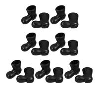 DOITOOL Mini Santa Claus Boots, 7 Pairs Small Gnome Shoes Decorative Miniature Boots Christmas Mini Shoes Model for Diy Crafts Christmas Dollhouse Decorations