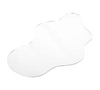 DOITOOL Miniature Christmas Village Pond Mirror 30x17cm Irregular Decorative Lake Surface Reflective Board for Holiday Skating Scene and Xmas Village Display