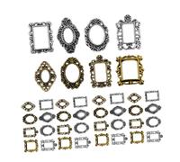 DOITOOL Miniature Frame Nail Art Charms 40 Pieces Gothic and Baroque Inspired Photo Frame Nail Accessories for Home