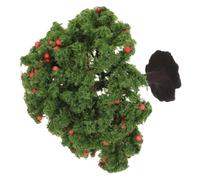 DOITOOL Miniature Fruit Tree Model Maintenance-free for Diorama Scenery with Lifelike Leaves and Intricate Branch Textures Plastic and Iron Construction with Sturdy Base, for Teaching