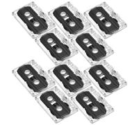 DOITOOL Minute with Hard Plastic Case for Recording Blank 10pcs Tape Audio Cassette Tapes Reusable and Rewritable Vintage Style for Lectures and Language Learning