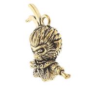 DOITOOL Monkey King Brass Keychain Pendant Unique Chinese Zodiac Animal Charm for Jewelry Making and Backpack Accessory Durable and Versatile present for Crafts and Celebrations