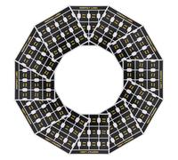 DOITOOL Monthly Adhesive Index Tabs Stickers for Planners, Black Self-Adhesive Calendar Tabs for Office and Study, 15 Sheets (3 Sets of 5 Sheets)