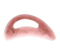 DOITOOL Moon Shaped Resin Gua Sha Massage Tool for Scraping and Muscle Relaxation, Easy to Hold Pink Resin Scraper for Face and Neck Massage