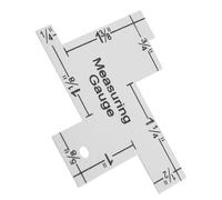 DOITOOL Multi-function Metal Quilting Template Ruler for Sewing Patchwork Crafts Aluminum Equilateral Multi-side Measuring and Cutting Tool for DIY Tailors and Embroidery Enthusiasts