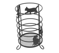 DOITOOL Multifunction Small Cat Silhouette Iron Pen Holder Lightweight Utensil Organizer for Desk Kitchen Chopstick Storage Suitable for Home Restaurant Dorm
