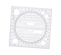 DOITOOL Multifunctional Drawing Ruler Lightweight Plastic Measuring Template for Students School Geometric Patterns Math Graphs Drafting Tool