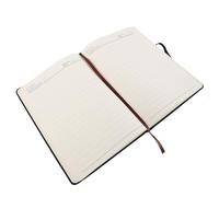 DOITOOL Music Composition Notebook A5 Hardcover Vegan Leather, 96 Thick Pages Business Style Notepad for Musicians and Composers, Portable Pocket-sized Notebook for Office and Songwriting