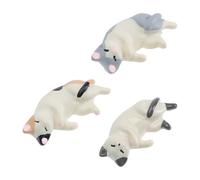 DOITOOL Nail Art Pen Holder with Fine Workmanship and Easy Cat Shape 3pcs Rubber Manicure Tool Holder Adorable Pen Rack for Nail Art Decoration