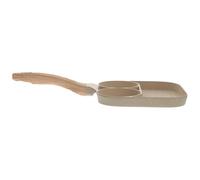 DOITOOL Non-Stick Egg Pan for Breakfast Cooking, Camping Use, Cast Iron | Aluminium Build, round Oval Groove Design, Anti-scalding Handle, Wear-resistant Base, Hanging Hole
