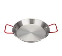 DOITOOL Non Stick Frying Pan Large Pan Paella Large Carbon Steel Paella Restaurant Grade Cooking 28cm Stainless Steel Fry Dish Induction Frying