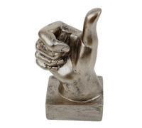 DOITOOL Nordic Style Thumbs Up Hand Sculpture Resin Craft Table Decor Finger Gesture Ornament for Home Office Bedroom Desktop Decoration