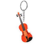 DOITOOL Novelty Violin Keychain Violin Accessory Stylish Acrylic Iron Lightweight Easy to Carry Music Enthusiasts for Bag Unique Intricate and Detailed Design