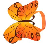 DOITOOL Orange Felt Butterfly Wings Pet Costume Accessories for Cats and Dogs, Easy to Wear with Fine Craftsmanship, for Halloween Parties and Playful Dress