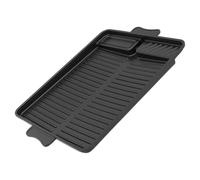 DOITOOL Outdoor Grill Pan Rectangular Hot Plate Aluminum Black Large Grilling Area Easy-to-clean for Indoor Family Grilling Outdoor Barbecues Korean-inspired