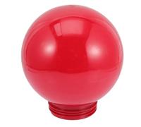 DOITOOL Outdoor Waterproof Red Ball Lampshade 15cm Round Acrylic Globe Shade for Garden Post Light, Small Decorative Outdoor Lamp Globe Cover for Wall and Street Fixtures