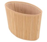 DOITOOL Oval Bamboo Lamp Shade E27 E14 Fittings, Natural Woven Bamboo Lampshade for Small Hanging and Table Lamps, Eco-Friendly Light Cover for Living Room and Bedroom Lighting