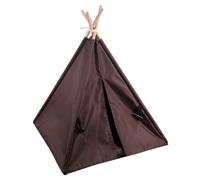 DOITOOL Oxford Cloth Pet Teepee Indoor Kennel with Removable Washable Cushion Decorative Dog Bed for Small to Medium Dogs and Cats All-season Sleeping Tent House