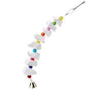 DOITOOL Parrot Chew with Cuttlebone and Bell Hard to Scratch Creative Model for Pet Play Attracts Parrots Attention and Hamsters