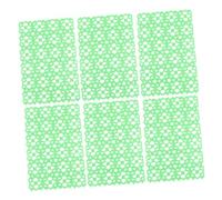 DOITOOL Pet Cage Floor Mats 6pcs Set Non-slip Plastic Rabbit Foot Pads Hamster Cage Cushions Green Random Color for Small Animals Bedding