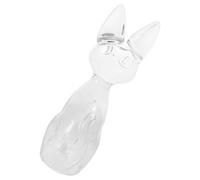 DOITOOL Pet Hair Glass Memorial Jar Cat Shaped Keepsake Box Portable Easy Organization Unique Design for Pet Lovers Home Office