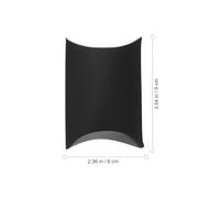 DOITOOL Pillow Shape Candy Boxes, 50Pcs Black Kraft Paper Boxes for Party Candy and, Suitable for Wedding Celebrations, Bridal Showers, and Event Planners