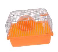 DOITOOL Pink Hamster Cage Portable Travel Carrier Small Pet Cage with Wheel Accessories Compact Habitat for Russian Dwarf Hamsters and Small Animals