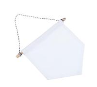 DOITOOL Plain Blank Canvas Pin Display Banner White Wall Hanging Pennant for Enamel Lapel Badge Collection Canvas with Stitching for Home Office Room Decoration and DIY Art Projects