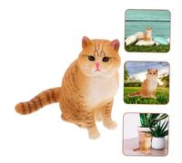 DOITOOL Plastic Cat Statue Garden Ornament Outdoor Figurine for Patio Lawn Porch Anti-fading Cute Cat Decor for Garden Lovers and Home Display