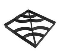 DOITOOL Plastic Concrete Path Maker Mold Concrete Paving Stone Mould Black Reusable DIY Paving Mold and Sidewalks Effortless Installation