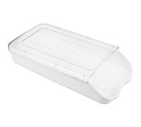 DOITOOL Plastic Egg Organizer Storage Tray with Cover Easy to Clean Automatic Egg Rolling for Refrigerator Drawer Use and Neatly Stored
