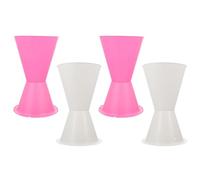 DOITOOL Plastic Flower Fixing Base with Good Bearing Capacity and Not Easy to Deform 4pcs White and Red Bouquet Liner for Flower Arrangement for Weddings
