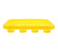 DOITOOL Plastic Pool Ball Tray for 16 Balls Yellow Billiard Storage Tray Carrying Function for Snooker Table Use