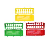 DOITOOL Plastic Poultry Feeder Trough No Waste and Provides more Space with Multi-slot Design 3pcs Random Color Feeder for Parrot and Quail in Outdoor Bird Poultry Feeding