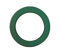 DOITOOL Plastic Wreath Base Ring with High Power Suction Cup for Wedding Car Decoration Easy Install Floral Tool Small Green Garland Accessory for Event Use