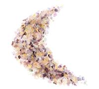 DOITOOL Polished Fluorite Gravel Rocks Fish Tank Stones Natural Stone Chips Versatile Use Drainage Improvement Decorative Home Decor Terrarium Supplies 200g/pack