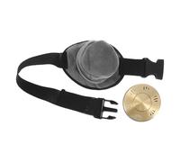 DOITOOL Portable Adjustable Strap Moxibustion Box with Hollow Brass Design and Velvet Cloth Cover for Smokeless Therapy on Shoulders and Body Parts, for Home and On-the-go Use