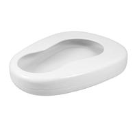 DOITOOL Portable Bed Pan 5 Pcs Enamel Bedpans Easy to Clean Convenient for Bedridden Patients White Bed Pan Seat Urinal for Nighttime Use in Nursing Homes Suitable for Elderly