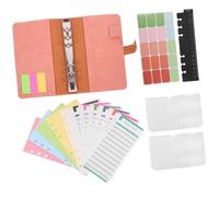 DOITOOL Portable Budget Binder Loose-Leaf Notebook with Decorative Budget Sheets for Expense Tracking and Cash Management Practical DIY Financial Planner for Home Office and School Use