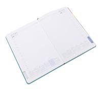 DOITOOL Portable Daily Planner Notebook for Schedule Organization Lightweight Academic Agenda Day Layout Convenient English Notepad for Home Office School Use Blue-green Cover