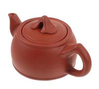 DOITOOL Portable Elegant Brown 160ml Clay Teapot Small Vintage Tea Pot with Infuser, Teakettle for Loose Leaf Tea for Home and Office Use