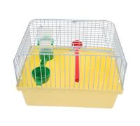 DOITOOL Portable Multi-functional Bird Travel Cage with Perch Food Dish Water Feeder Spacious Abs Iron Construction for Parrots Lovebirds Small Animals Random Color